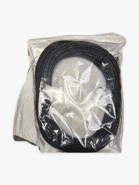 2 pack - Braided Nylon USB-C Charging Cable - Black 50 ft